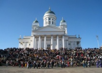 Helsinky a jeho Tuomiokirkko a Uspenská katedrála