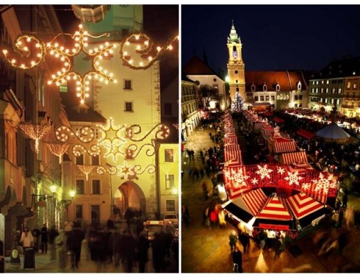 Vánoční trhy v Praze, Budapešti, Vídni a Bratislavě